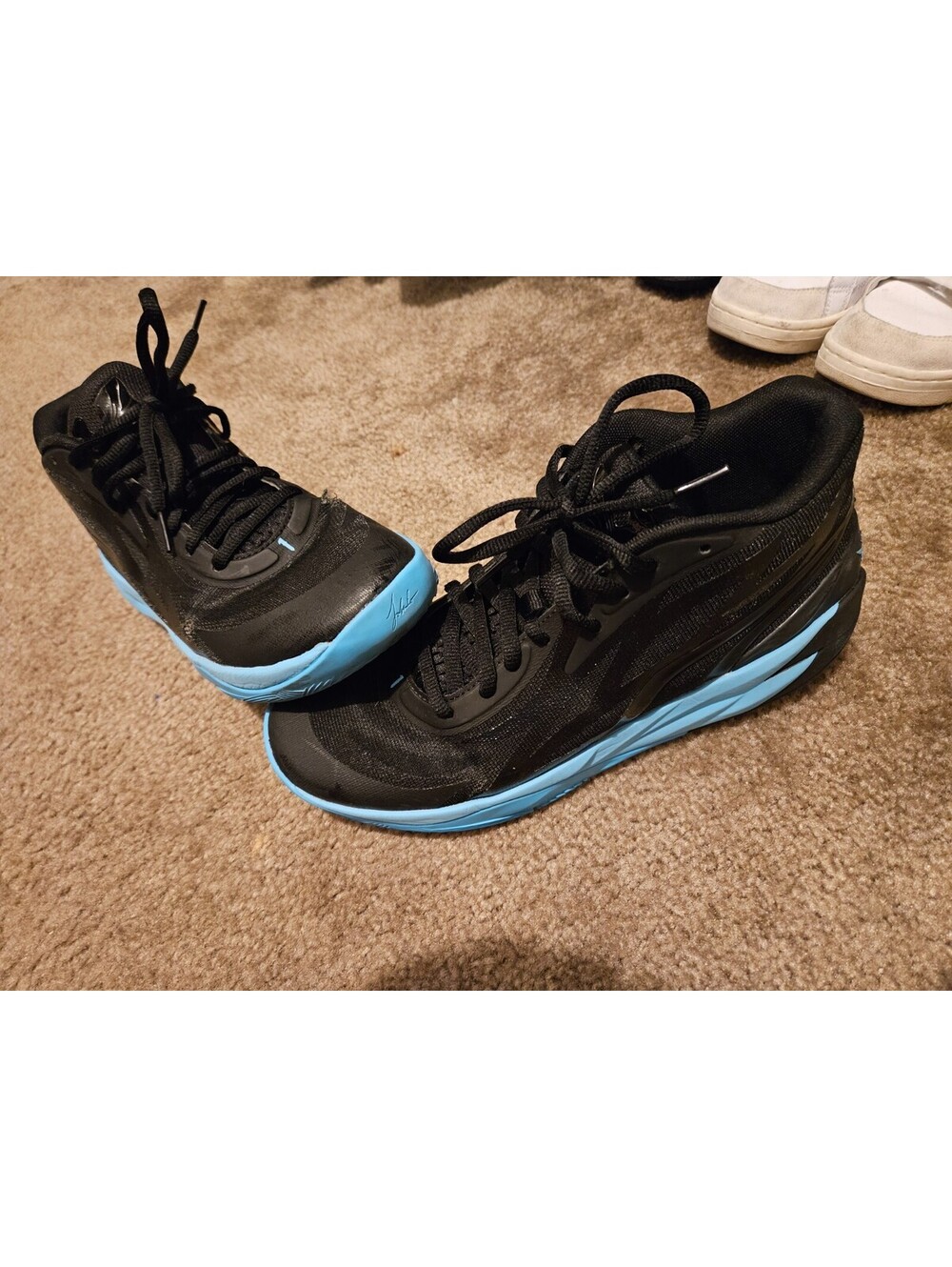 Size 10.5 - PUMA MB.02 High Top Black/Blue Melo